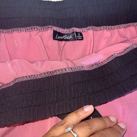 Mauve Color Block Bomber Jacket and Shorts - Picture 5 of 10